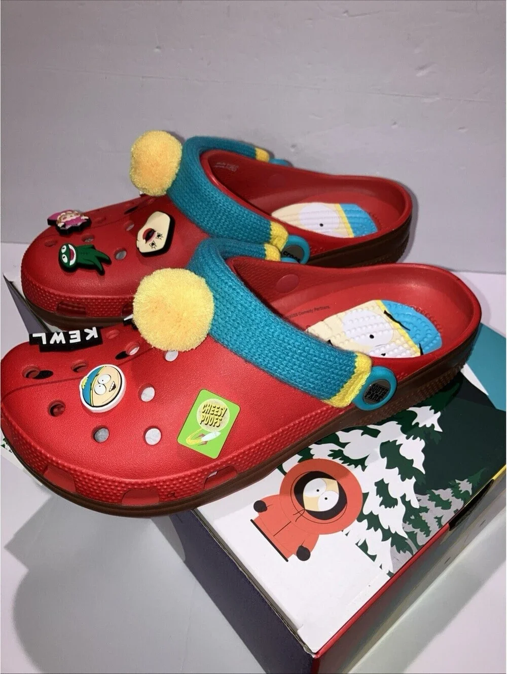 Crocs x South Park Cartman Classic Lined Slip-On Clogs Mens Size 8 Women 10 NEW
